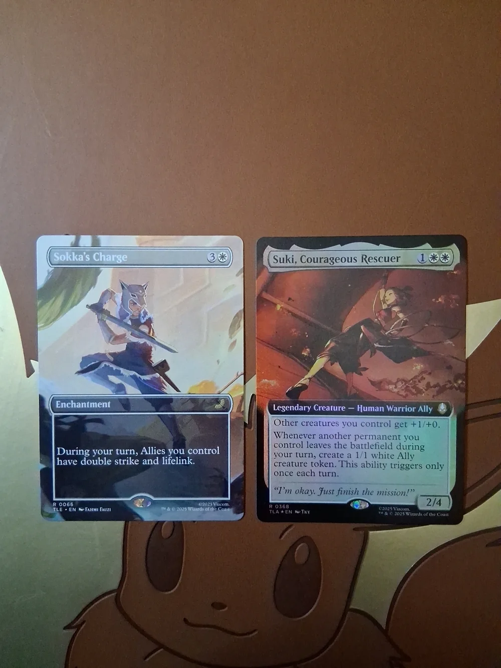 6 Avatar TLA Main Character Borderless & Showcase NM MTG Cards~Aang~Katara~Iroh